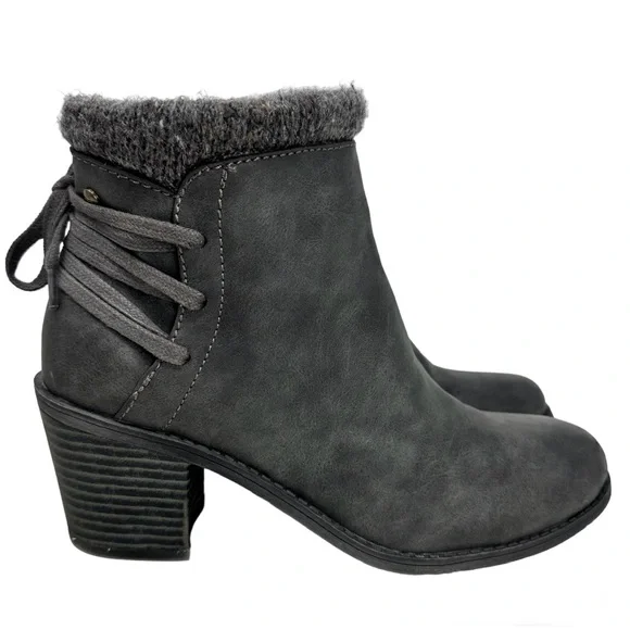 Roxy Dakota Heeled Ankle Booties Dark Gray - Picture 5 of 14